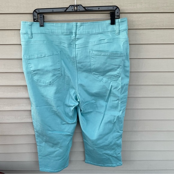 Boston Proper Seafoam Green Capris for Casual Summer Wear - Picture 5 of 8